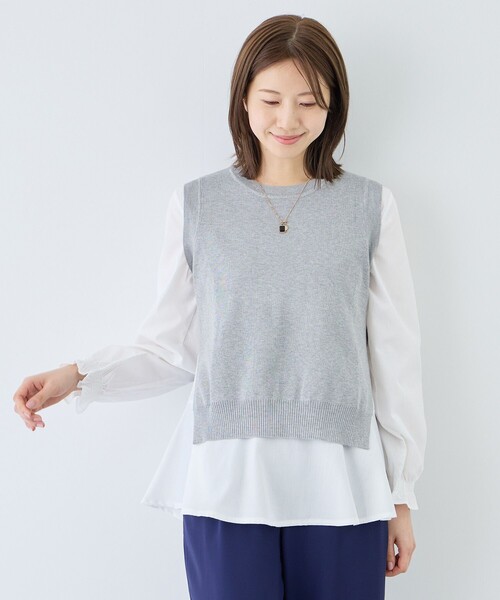 Jayro(ジャイロ)の「バックスリットニットベスト&ブラウス(その他トップス・レディース・ブラック/ネイビー/ブラック系その他/グレー/ブルー系その他・FREE)」の21枚目の写真
