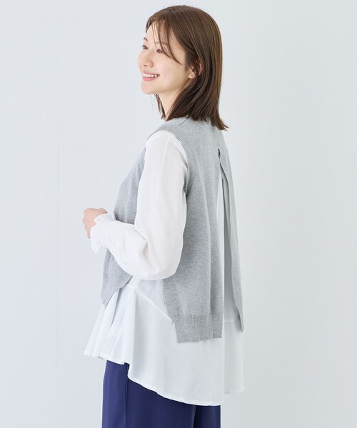 Jayro(ジャイロ)の「バックスリットニットベスト&ブラウス(その他トップス・レディース・ブラック/ネイビー/ブラック系その他/グレー/ブルー系その他・FREE)」の22枚目の写真