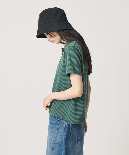 BEAUTY&YOUTH UNITED ARROWS（ビューティーアンドユースユナイテッドアローズ）の「コットンポリエステル ボーダー ポロシャツ（ポロシャツ・レディース・ブラウン/ロイヤルブルー/ケリーグリーン・FREE）」の9枚目の写真