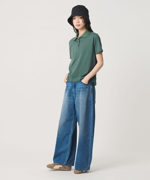 BEAUTY&YOUTH UNITED ARROWS（ビューティーアンドユースユナイテッドアローズ）の「コットンポリエステル ボーダー ポロシャツ（ポロシャツ・レディース・ブラウン/ロイヤルブルー/ケリーグリーン・FREE）」の10枚目の写真