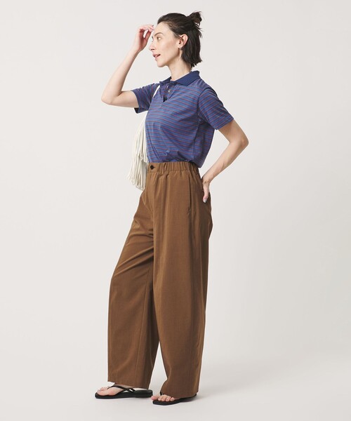 BEAUTY&YOUTH UNITED ARROWS（ビューティーアンドユースユナイテッドアローズ）の「コットンポリエステル ボーダー ポロシャツ（ポロシャツ・レディース・ブラウン/ロイヤルブルー/ケリーグリーン・FREE）」の13枚目の写真