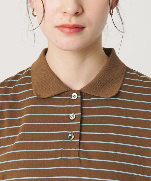BEAUTY&YOUTH UNITED ARROWS（ビューティーアンドユースユナイテッドアローズ）の「コットンポリエステル ボーダー ポロシャツ（ポロシャツ・レディース・ブラウン/ロイヤルブルー/ケリーグリーン・FREE）」の17枚目の写真