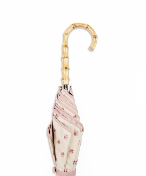 Cath Kidston(キャスキッドソン)の「ショート傘 バンブーハンドル Spray Floral(長傘・レディース・アイボリー系/アイボリー・FREE)」の7枚目の写真