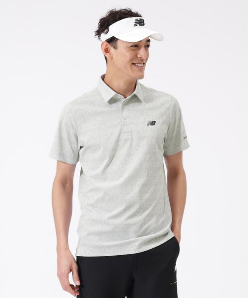 New Balance Golf(ニューバランスゴルフ)の「【new balance golf】グラデーションボーダーロゴ柄 半袖 カラーシャツ (MENS)(シャツ/ブラウス・メンズ・ブルー系その他/ブラック/ホワイト/グレー系その他・LARGE/XX-LARGE/MEDIUM/X-LARGE)」の3枚目の写真