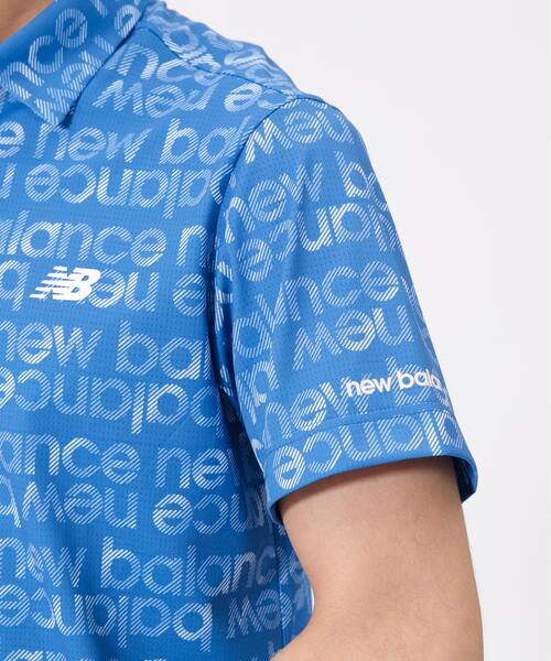 New Balance Golf(ニューバランスゴルフ)の「【new balance golf】グラデーションボーダーロゴ柄 半袖 カラーシャツ (MENS)(シャツ/ブラウス・メンズ・ブルー系その他/ブラック/ホワイト/グレー系その他・LARGE/XX-LARGE/MEDIUM/X-LARGE)」の8枚目の写真