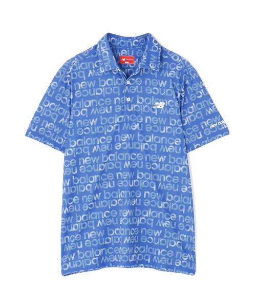 New Balance Golf(ニューバランスゴルフ)の「【new balance golf】グラデーションボーダーロゴ柄 半袖 カラーシャツ (MENS)(シャツ/ブラウス・メンズ・ブルー系その他/ブラック/ホワイト/グレー系その他・LARGE/XX-LARGE/MEDIUM/X-LARGE)」の6枚目の写真