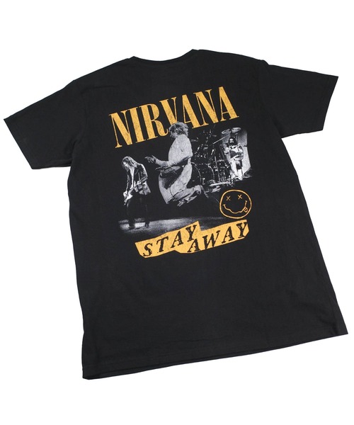 ROCK-OFF(ロックオフ)の「【ROCK-OFF】【PREMIUM】NIRVANA STAY AWAY T-SHIRTS(Tシャツ/カットソー・メンズ・ブラック・LARGE/X-LARGE)」の1枚目の写真