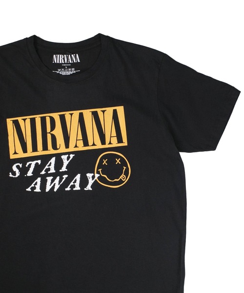 ROCK-OFF(ロックオフ)の「【ROCK-OFF】【PREMIUM】NIRVANA STAY AWAY T-SHIRTS(Tシャツ/カットソー・メンズ・ブラック・LARGE/X-LARGE)」の4枚目の写真