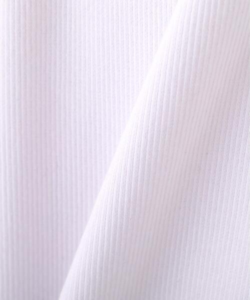 AVIREX(アヴィレックス)の「《DAILY/WOMAN》 S/S HENLEY NECK T-SHIRT(Tシャツ/カットソー・レディース・ブラック/ホワイト・M/S)」の8枚目の写真