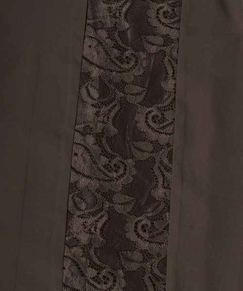 ANPAS(アンパス)の「Short-Sleeve Lace Panel Shirt / レースパネル半袖シャツ オープンカラー 開襟シャツ メンズ トップス(シャツ/ブラウス・メンズ・ブラック/ブラウン/ホワイト・L/M)」の12枚目の写真