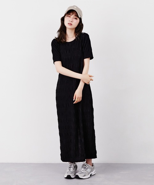 Tiny EDEN(タイニーエデン)の「ぽこぽこカットワンピース(ワンピース・レディース・ブルー/アイボリー/ブラック・FREE)」の19枚目の写真