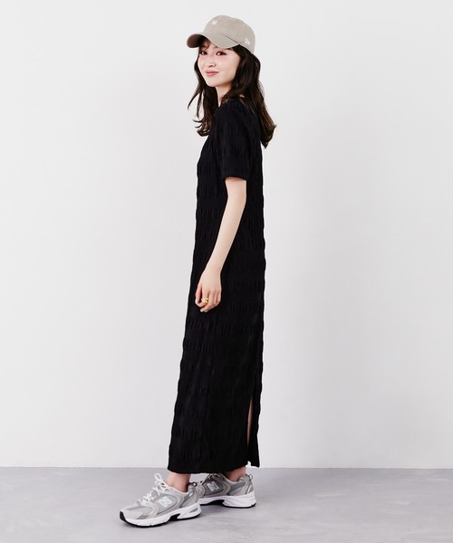 Tiny EDEN(タイニーエデン)の「ぽこぽこカットワンピース(ワンピース・レディース・ブルー/アイボリー/ブラック・FREE)」の21枚目の写真