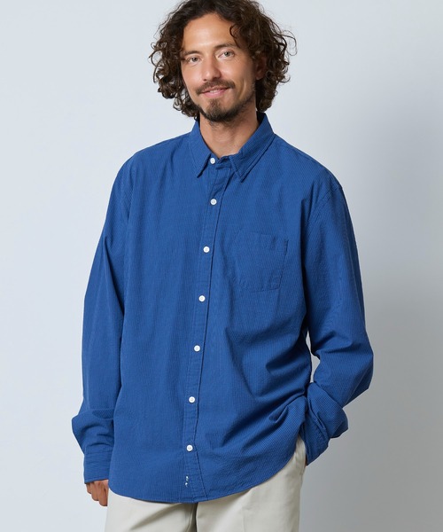 L.L.Bean(エルエルビーン)の「コンフォート・ストレッチ・パフォーマンス・シアサッカー・シャツ、長袖 スライトリー・フィット ストライプ 米国フィット・レギュラー(シャツ/ブラウス・メンズ・ネイビー/ブルー/カーキブラウン・LARGE/MEDIUM/SMALL)」の18枚目の写真