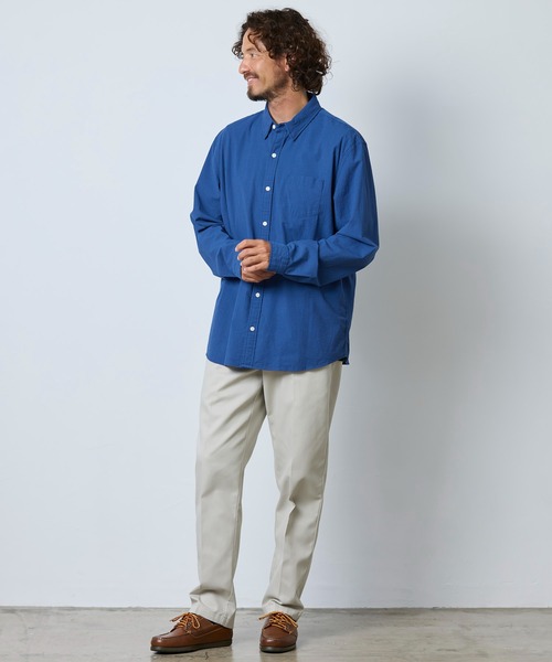 L.L.Bean(エルエルビーン)の「コンフォート・ストレッチ・パフォーマンス・シアサッカー・シャツ、長袖 スライトリー・フィット ストライプ 米国フィット・レギュラー(シャツ/ブラウス・メンズ・ネイビー/ブルー/カーキブラウン・LARGE/MEDIUM/SMALL)」の13枚目の写真