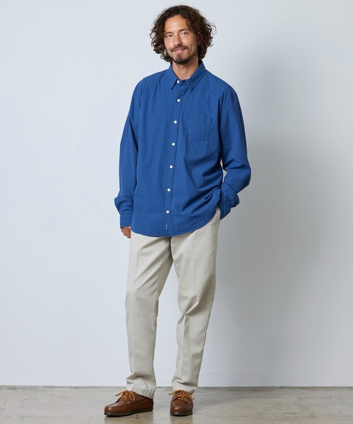 L.L.Bean(エルエルビーン)の「コンフォート・ストレッチ・パフォーマンス・シアサッカー・シャツ、長袖 スライトリー・フィット ストライプ 米国フィット・レギュラー(シャツ/ブラウス・メンズ・ネイビー/ブルー/カーキブラウン・LARGE/MEDIUM/SMALL)」の14枚目の写真