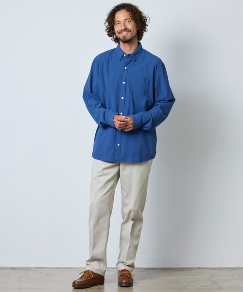 L.L.Bean(エルエルビーン)の「コンフォート・ストレッチ・パフォーマンス・シアサッカー・シャツ、長袖 スライトリー・フィット ストライプ 米国フィット・レギュラー(シャツ/ブラウス・メンズ・ネイビー/ブルー/カーキブラウン・LARGE/MEDIUM/SMALL)」の22枚目の写真