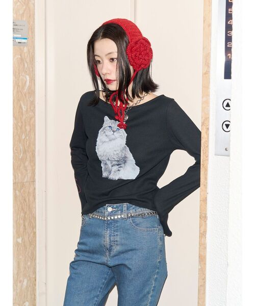 jouetie（ジュエティ）の「【kaorinomori×jouetie】ローサヘアバンド（ヘアバンド・レディース・ブラック/レッド・FREE）」の7枚目の写真