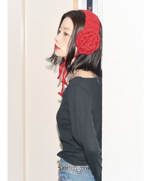 jouetie（ジュエティ）の「【kaorinomori×jouetie】ローサヘアバンド（ヘアバンド・レディース・ブラック/レッド・FREE）」の10枚目の写真