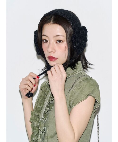 jouetie（ジュエティ）の「【kaorinomori×jouetie】ローサヘアバンド（ヘアバンド・レディース・ブラック/レッド・FREE）」の18枚目の写真