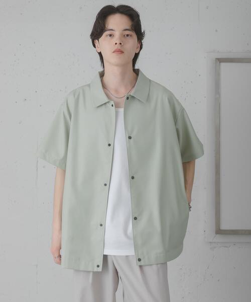 SENSE OF PLACE by URBAN RESEARCH(センスオブプレイスバイアーバンリサーチ)の「ハーフスリーブコーチジャケット(ブルゾン・メンズ・チャコールグレー/ミント/ネイビー・LARGE/MEDIUM)」の17枚目の写真