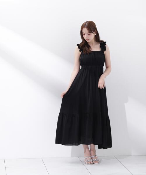 PROPORTION BODY DRESSING(プロポーションボディドレッシング)の「<E>フリルショルダーティアードワンピース / 1216247601(ワンピース・レディース・イエロー/ブラック・SMALL/P/S/MEDIUM)」の20枚目の写真