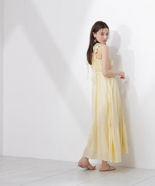 PROPORTION BODY DRESSING(プロポーションボディドレッシング)の「<E>フリルショルダーティアードワンピース / 1216247601(ワンピース・レディース・イエロー/ブラック・SMALL/P/S/MEDIUM)」の9枚目の写真