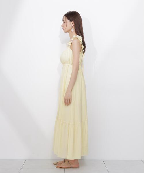 PROPORTION BODY DRESSING(プロポーションボディドレッシング)の「<E>フリルショルダーティアードワンピース / 1216247601(ワンピース・レディース・イエロー/ブラック・SMALL/P/S/MEDIUM)」の11枚目の写真