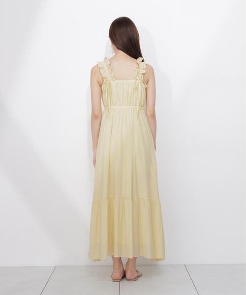 PROPORTION BODY DRESSING(プロポーションボディドレッシング)の「<E>フリルショルダーティアードワンピース / 1216247601(ワンピース・レディース・イエロー/ブラック・SMALL/P/S/MEDIUM)」の12枚目の写真