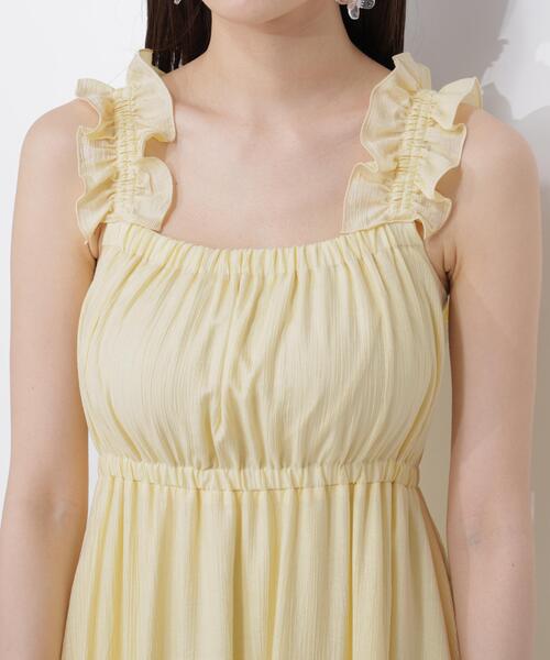 PROPORTION BODY DRESSING(プロポーションボディドレッシング)の「<E>フリルショルダーティアードワンピース / 1216247601(ワンピース・レディース・イエロー/ブラック・SMALL/P/S/MEDIUM)」の13枚目の写真