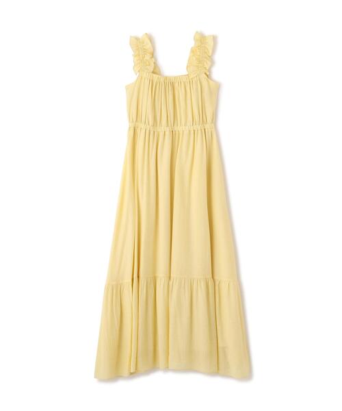 PROPORTION BODY DRESSING(プロポーションボディドレッシング)の「<E>フリルショルダーティアードワンピース / 1216247601(ワンピース・レディース・イエロー/ブラック・SMALL/P/S/MEDIUM)」の16枚目の写真