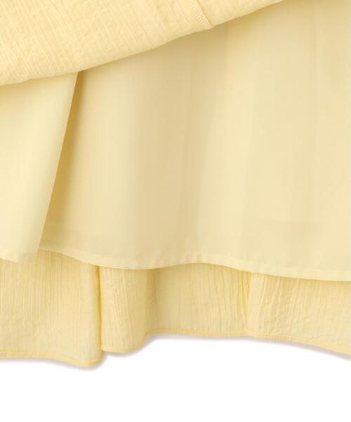 PROPORTION BODY DRESSING(プロポーションボディドレッシング)の「<E>フリルショルダーティアードワンピース / 1216247601(ワンピース・レディース・イエロー/ブラック・SMALL/P/S/MEDIUM)」の17枚目の写真