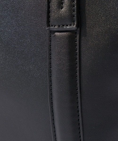 TETE HOMME(テットオム)の「スプリットレザーミニトートバッグ / ドライビングバッグ(トートバッグ・メンズ・ブラック系1/ブラック系2・FREE)」の4枚目の写真