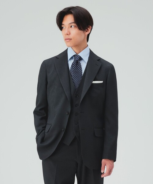 BEAMS HEART(ビームスハート)の「ピンヘッド トラベル ジレ(セットアップ対応・ストレッチ・ウォッシャブル)(ベスト・メンズ・チャコールグレー/ネイビー・X-LARGE/LARGE/MEDIUM/SMALL)」の14枚目の写真