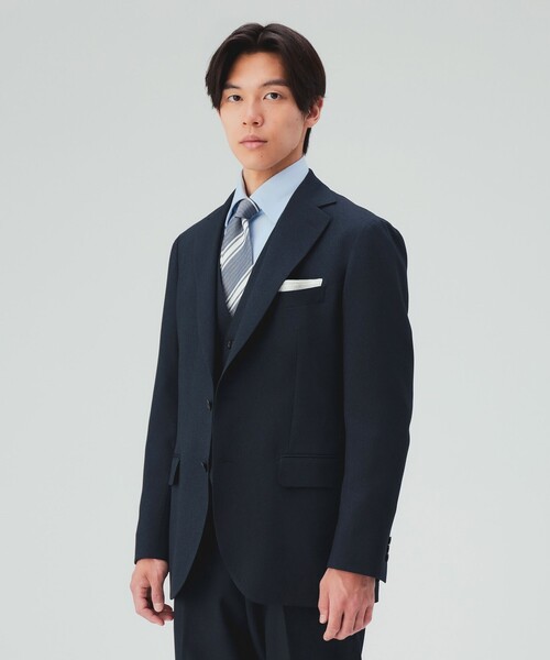BEAMS HEART(ビームスハート)の「ピンヘッド トラベル ジレ(セットアップ対応・ストレッチ・ウォッシャブル)(ベスト・メンズ・チャコールグレー/ネイビー・X-LARGE/LARGE/MEDIUM/SMALL)」の4枚目の写真