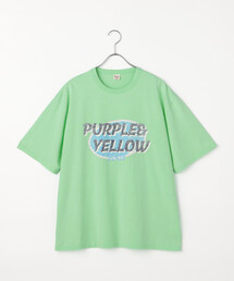 Purple&Yellow（パープルアンドイエロー）の「カスレロゴプリント フロスト半袖Tシャツ（Tシャツ/カットソー）」