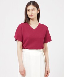 Paul Stuart（ポールスチュアート）の「【WEB・一部店舗限定/ウォッシャブル】ペーパーホールガーメント　プルオーバー（Tシャツ/カットソー）」