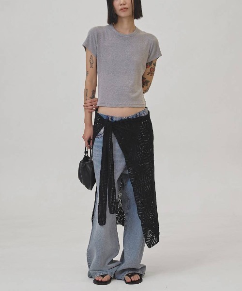 TODAYFUL(トゥデイフル)の「Compact Smooth T-shirts 12610617(Tシャツ/カットソー・レディース・グレー/ピンク/オフホワイト/ブラウン・FREE)」の9枚目の写真