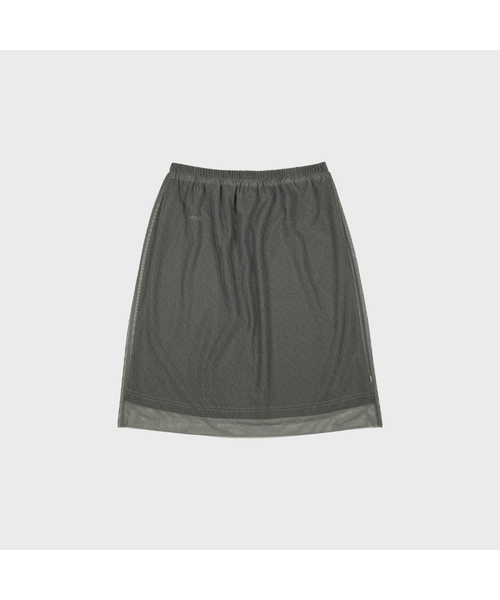 MMOGARDEN(エメモガーデン)の「(w) breeze mesh skirt (2colors)(スカート・レディース・チャコールグレー/ブラック・FREE)」の1枚目の写真