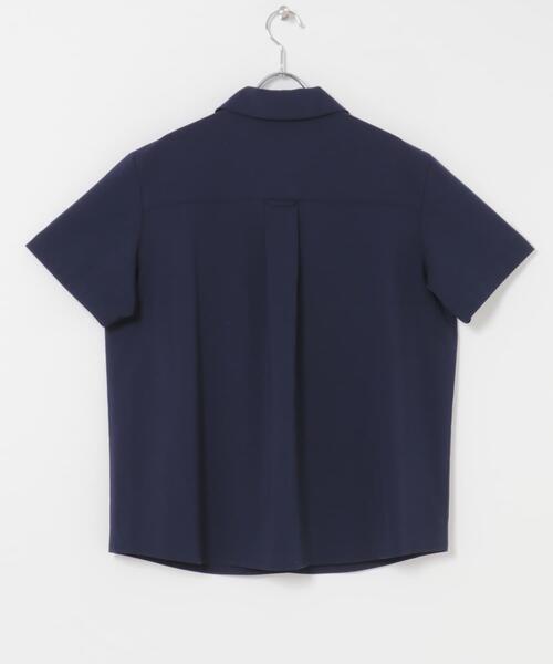 EKAL(エカル)の「SMOOTH WOOLY LIKE サファリシャツ(シャツ/ブラウス・レディース・チャコールグレー/ネイビー/ライトグレー・ONE)」の5枚目の写真