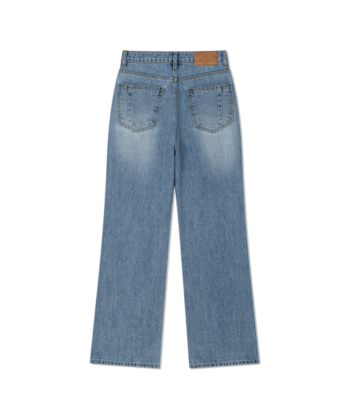 Yuje(ユジェ)の「CUT OUT DENIM 002(Light Blue, 3size)(デニムパンツ・レディース・その他・LARGE/MEDIUM/SMALL)」の15枚目の写真