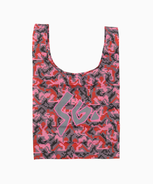 SPECIAL GUEST K.K(スペシャルゲスト)の「SPECIAL GUEST / スペシャルゲスト SEX CAMO RIPSTOP ECO BAG(トートバッグ・メンズ・レッド/グリーン・FREE)」の2枚目の写真