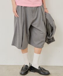 Kastane | 【UNISEX/2サイズ展開】ボックスプリーツショートパンツ(その他パンツ)