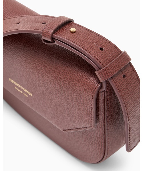 EMPORIO ARMANI(エンポリオアルマーニ)の「【エンポリオ アルマーニ】Emporio Armani 1981 レザーミニショルダーバッグ(ショルダーバッグ・レディース・ブラック/ブラウン/ダークウッド・FREE)」の4枚目の写真