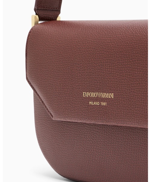 EMPORIO ARMANI(エンポリオアルマーニ)の「【エンポリオ アルマーニ】Emporio Armani 1981 レザーミニショルダーバッグ(ショルダーバッグ・レディース・ブラック/ブラウン/ダークウッド・FREE)」の5枚目の写真