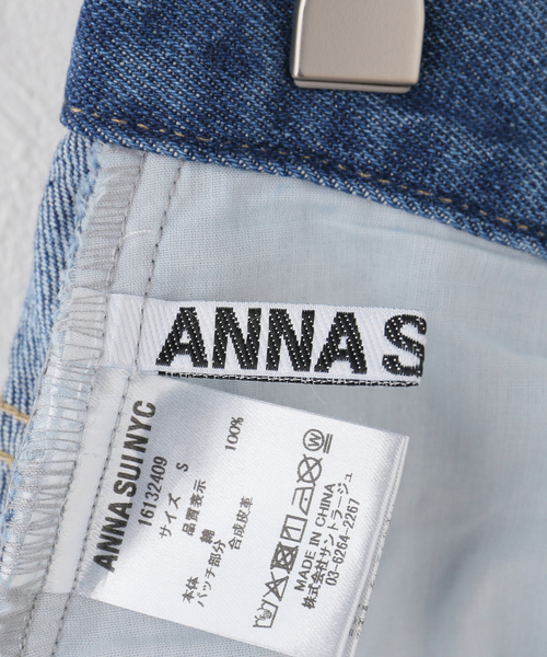 anna sui nyc(アナ スイ エヌ ワイ シー)の「ANNA SUI NYC / アナスイエヌワイシー デニムラインハーフパンツ(その他パンツ・レディース・ブルー/ブラック・MEDIUM/SMALL)」の9枚目の写真