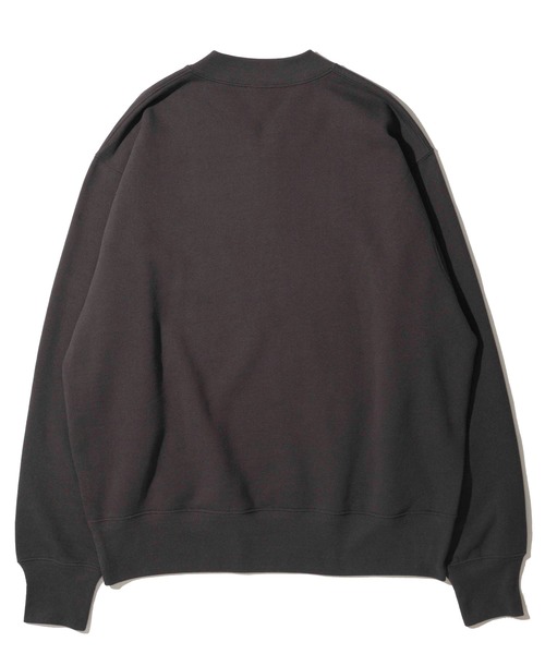 Healthknit(ヘルスニット)の「【Healthknit】Classic Sweat Half Zip Crewneck L/S / ハーフジップスウェット(スウェット・メンズ・チャコールグレー/グレー/オフホワイト/サックスブルー・MEDIUM/LARGE/X-LARGE)」の8枚目の写真