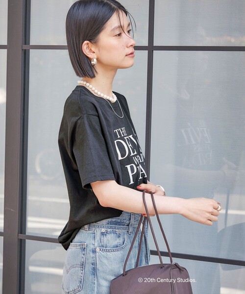 SHIPS(シップス)の「【SHIPS別注】GOOD ROCK SPEED: The devil wears PRADA(Tシャツ/カットソー・レディース・ホワイト/ホワイト系その他/ダークグレー/ブラック・ONE SIZE)」の20枚目の写真
