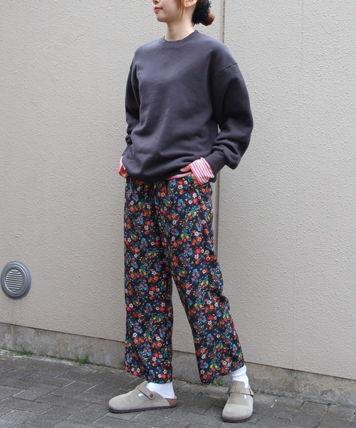 MEYAME(メヤメ)の「MEYAME/メヤメ スイッチングパターンスウェット SWITCHING PATTERN SWEAT(BRUSHED LINING) MEY-2505(スウェット・レディース・レッド/チャコールグレー・FREE)」の10枚目の写真