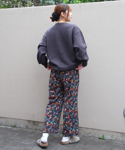 MEYAME(メヤメ)の「MEYAME/メヤメ スイッチングパターンスウェット SWITCHING PATTERN SWEAT(BRUSHED LINING) MEY-2505(スウェット・レディース・レッド/チャコールグレー・FREE)」の12枚目の写真