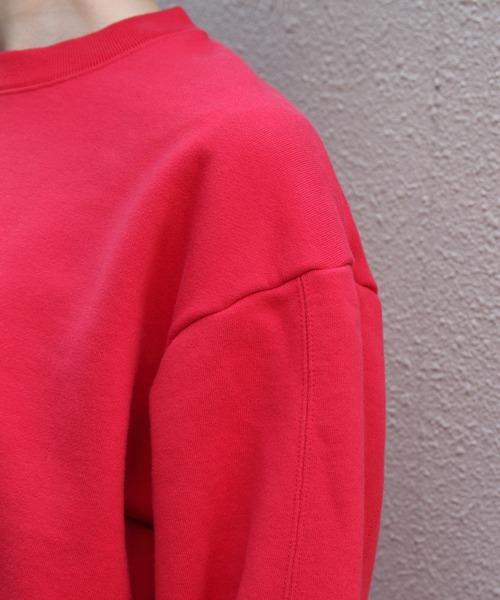 MEYAME(メヤメ)の「MEYAME/メヤメ スイッチングパターンスウェット SWITCHING PATTERN SWEAT(BRUSHED LINING) MEY-2505(スウェット・レディース・レッド/チャコールグレー・FREE)」の17枚目の写真